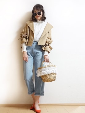 「Tiffee SELECT（ティフィーセレクト）のアイテム」を使った、Tiffee さん（レディース・173cm）の春コーディネート