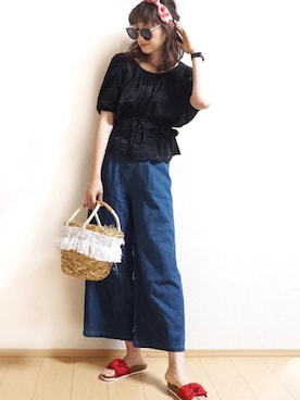 「Tiffee SELECT（ティフィーセレクト）のアイテム」を使った、Tiffee さん（レディース・173cm）の夏コーディネート