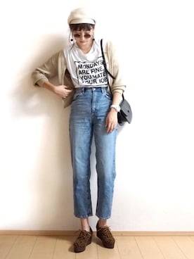 「GUコーデ」｜「アイテム（雑貨/ホビー）」を使った、Tiffee さん（レディース・173cm）の秋コーディネート
