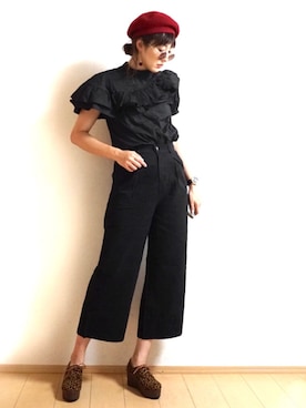 「ママファッション」｜「アイテム（雑貨/ホビー）」を使った、Tiffee さん（レディース・173cm）の秋コーディネート