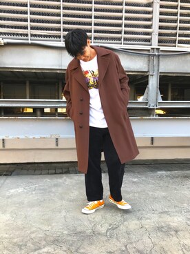「JUNRED（ジュンレッド）のアイテム（その他アウター）」を使った、takumaさん（メンズ・184cm）の冬コーディネート