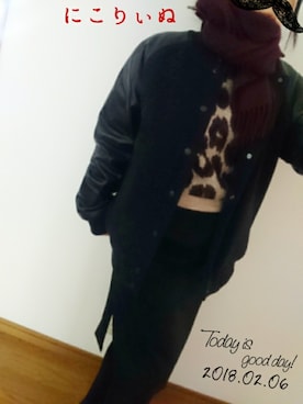 「アイテム（ブルゾン）」を使った、ﾆｺﾘｰﾇさん（レディース・153cm・30代）の冬コーディネート
