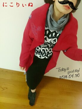 「ELEY KISHIMOTO（イーリーキシモト）のアイテム」を使った、ﾆｺﾘｰﾇさん（レディース・153cm）の春コーディネート