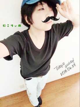 「おそ松さん」｜ﾆｺﾘｰﾇさん（レディース・153cm）の夏コーディネート