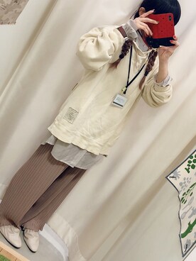 「仕事コーデ」｜「アイテム（スリッポン）」を使った、ariiiinkoさん（レディース・153cm）の冬コーディネート