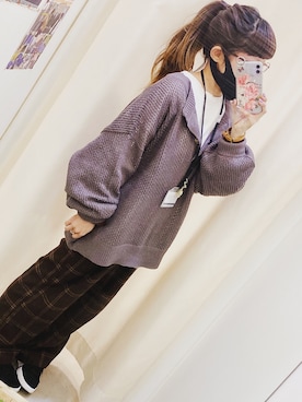 「Gleam（グリーム）のアイテム」を使った、ariiiinkoさん（レディース・154cm）の冬コーディネート
