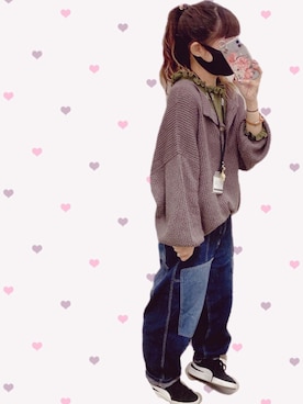 「Gleam（グリーム）のアイテム」を使った、ariiiinkoさん（レディース・154cm）の冬コーディネート