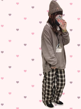「Gleam（グリーム）のアイテム」を使った、ariiiinkoさん（レディース・154cm）の冬コーディネート