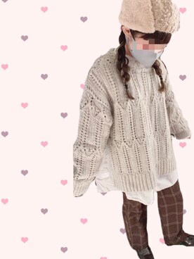 「家着」｜ariiiinkoさん（レディース・154cm）の冬コーディネート