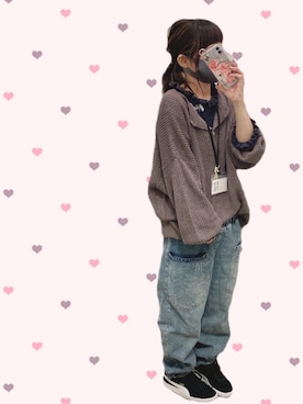 「C.L.N（シーエルエヌ）のアイテム」を使った、ariiiinkoさん（レディース・154cm）の冬コーディネート