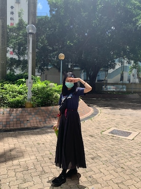 「日常」｜「アイテム（サンダル）」を使った、kam3shanさん（レディース・164cm）の春コーディネート