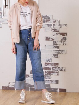 「minky me!（ミンキーミー）のアイテム」を使った、vivian_collectionさん（レディース・155cm）の春コーディネート