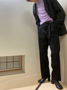 「FREAK'S STORE（フリークスストア）のアイテム（テーラードジャケット）」を使った、軍人さん（メンズ・174cm）の秋コーディネート