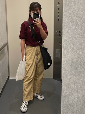 「アイテム（スリッポン）」を使った、mei  suzukiさん（レディース・148cm・10代）の夏コーディネート