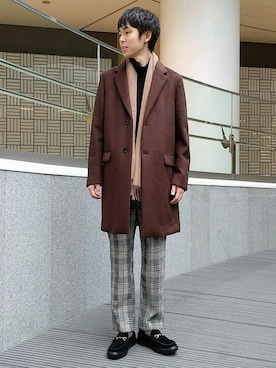 「green label relaxing（グリーンレーベルリラクシング）のSC GLR ビット ローファー ドレス スニーカー（ローファー、その他）」を使った、白川幸平さん（メンズ・178cm）の秋コーディネート