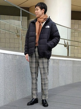 「一押しのアウタースタイル」｜「アイテム（スリッポン）」を使った、白川幸平さん（メンズ・178cm）の冬コーディネート