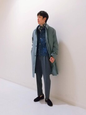 WORK TRIP OUTFITS GREEN LABEL RELAXINGのローファーを使った人気