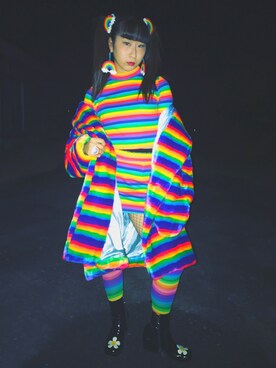 「UNIF（ユニフ）のアイテム（ブーツ）」を使った、（＾Ｏ＾☆♪さん（レディース・161cm）の冬コーディネート