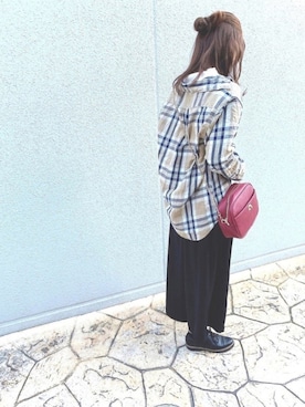 「LOWRYS FARM（ローリーズファーム）のアイテム（パンツ、ブラック系）」を使った、さくおさん（レディース・154cm）の秋コーディネート