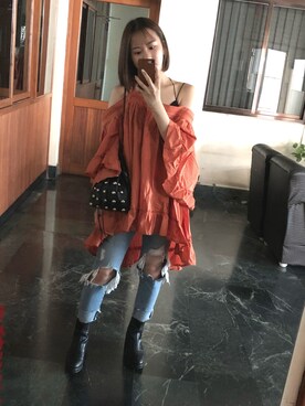 Jasmine:)さん（レディース・157cm）の秋コーディネート