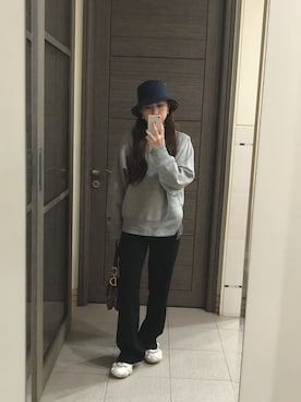 「Dior（ディオール）のアイテム（帽子）」を使った、Jasmine:)さん（レディース・158cm）の冬コーディネート