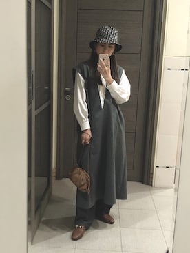 「Dior（ディオール）のアイテム（帽子）」を使った、Jasmine:)さん（レディース・158cm）の春コーディネート