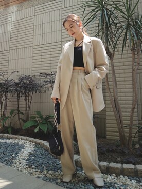 「CLANE（クラネ）のアイテム（サンダル）」を使った、Jasmine:)さん（レディース・158cm）の春コーディネート