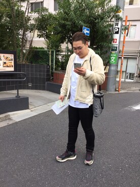 「アイテム（ブルゾン）」を使った、じゅんさん（メンズ・176cm・30代）の秋コーディネート