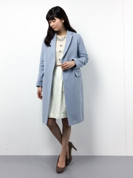「TIENS ecoute（ティアンエクート）のアイテム（ジャケット/アウター）」を使った、kiyokoさん（レディース・165cm）の冬コーディネート