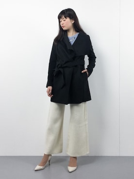 「rienda（リエンダ）のアイテム（その他アウター）」を使った、kiyokoさん（レディース・165cm）の冬コーディネート