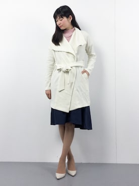 「rienda（リエンダ）のアイテム（その他アウター）」を使った、kiyokoさん（レディース・165cm）の冬コーディネート