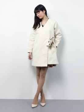 「RANDA（ランダ）のアイテム（ジャケット/アウター）」を使った、kiyokoさん（レディース・165cm）の冬コーディネート