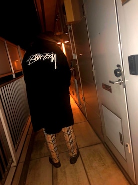 「やっぱりストリートが好き」｜「アイテム（ハンチング/ベレー帽）」を使った、岩崎れっどさん（メンズ・173cm）の冬コーディネート