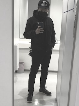 「VANS（バンズ）のアイテム（ジャケット/アウター）」を使った、平 真ノ丞さん（メンズ・173cm）の春コーディネート