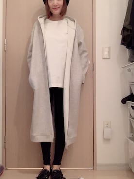 「Doux archives（ドゥアルシーヴ）のアイテム（その他アウター）」を使った、R__tさん（レディース・161cm）の冬コーディネート