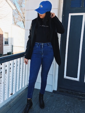「Abercrombie&Fitch（アバークロンビーアンドフィッチ）のアイテム（その他トップス）」を使った、Safさん（レディース・157cm）の春コーディネート
