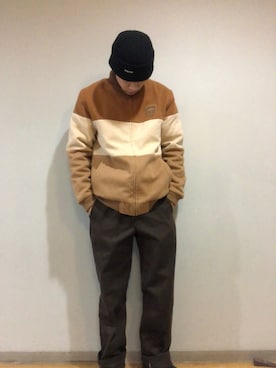 「Helasのアイテム」を使った、KOYOさん（メンズ・168cm）の秋コーディネート