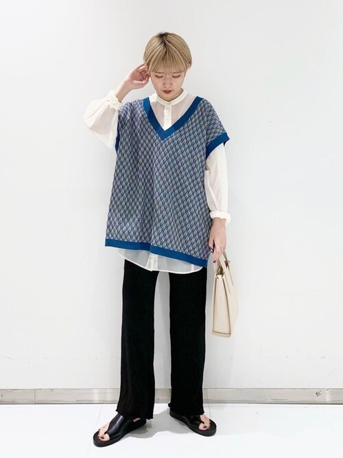 Lowrys Farm 名古屋パルコぽっぽさんのシャツ ブラウスを使ったコーディネート Zozotown