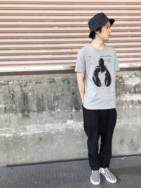 「Design Tshirts Store graniph（デザイン　ティーシャツ　ストア　グラニフ）のアイテム」を使った、ozoさん（メンズ・174cm）の春コーディネート