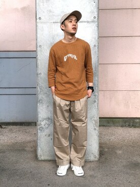 「Design Tshirts Store graniph（デザイン　ティーシャツ　ストア　グラニフ）のアイテム」を使った、ozoさん（メンズ・174cm）の夏コーディネート