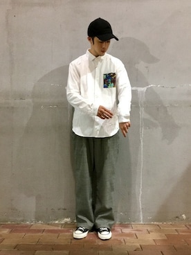 「Design Tshirts Store graniph（デザイン　ティーシャツ　ストア　グラニフ）のアイテム」を使った、ozoさん（メンズ・174cm）の秋コーディネート