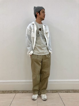 「Design Tshirts Store graniph（デザイン　ティーシャツ　ストア　グラニフ）のアイテム」を使った、ozoさん（メンズ・174cm）の春コーディネート