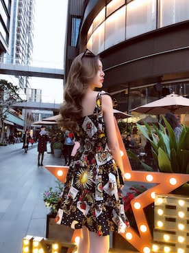 「DOLCE&GABBANA（ドルチェアンドガッバーナ）のアイテム（ワンピース/ドレス）」を使った、lu-yuyangさん（レディース・164cm）の春コーディネート