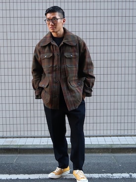 「Scye（サイ）のアイテム（スウェット）」を使った、takaさん（メンズ・171cm）の冬コーディネート