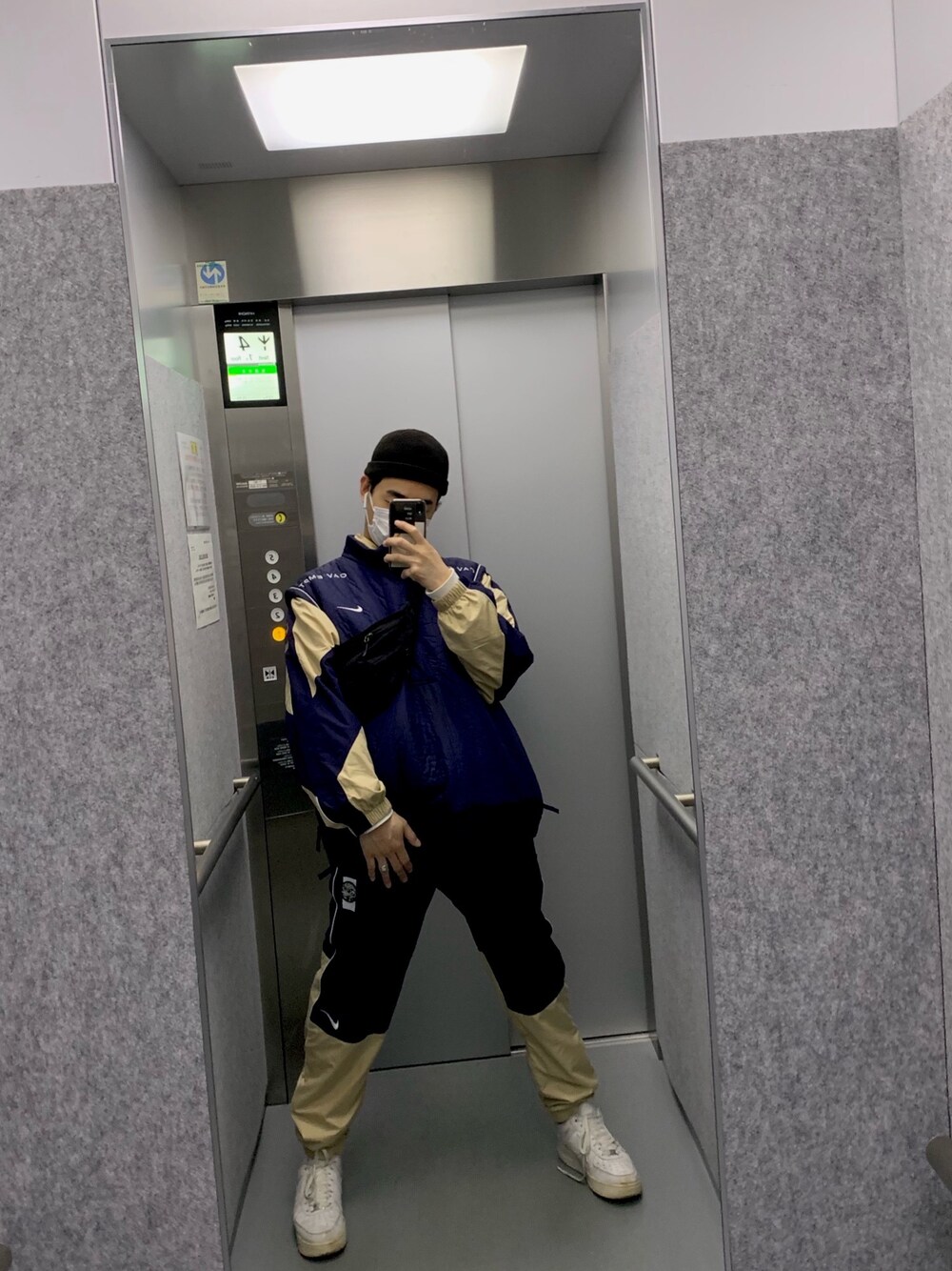 「cavempt、NIKE、c.e、follow、followme」｜「C.Eのアイテム（ジャケット/アウター、その他）」を使った、recreatevalueさん（メンズ・173cm）の冬コーディネートの1枚目の写真