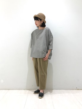 apuntob（アプントビー）の「【apuntob】チェックウールパンツ WOMEN