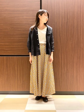 「cellar door」｜「アイテム（スリッポン）」を使った、やまださん（レディース・162cm）の春コーディネート