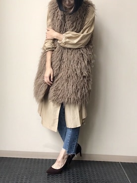 「ピクニック」｜「アイテム（その他アウター）」を使った、nano・universe lady's webeditorさん（レディース・167cm）の秋コーディネート