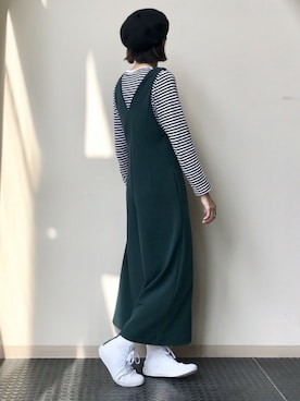 「NANO universe（ナノユニバース）のアイテム（ハンチング/ベレー帽）」を使った、nano・universe lady's webeditorさん（レディース・167cm）の秋コーディネート