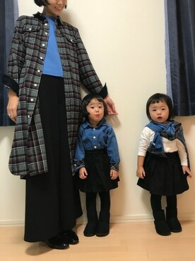「NANO universe（ナノユニバース）のアイテム（シャツワンピース）」を使った、nano・universe lady's webeditorさん（レディース・167cm）の秋コーディネート